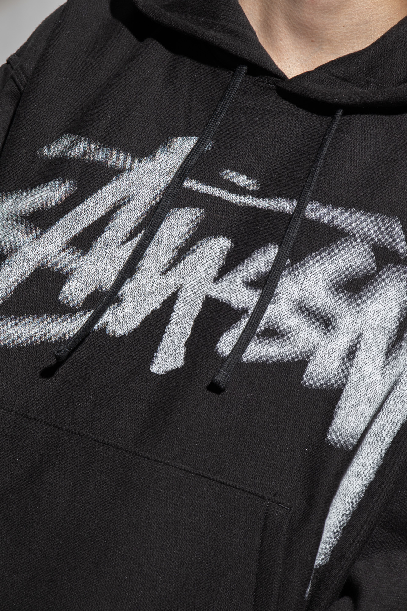 logo-patch zip-up hooded jacket Blue | SchaferandweinerShops